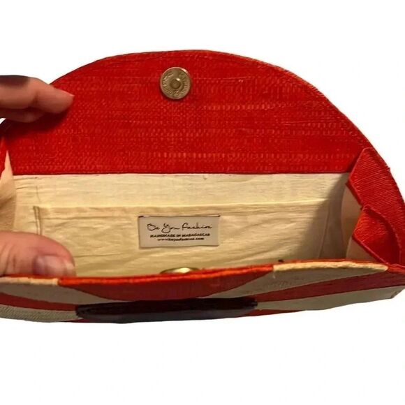 Be you fashion orange clutch